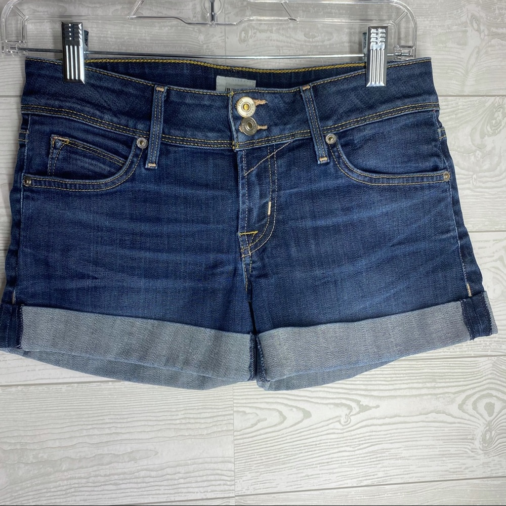 Hudson steel croxely cuffed jeans shorts